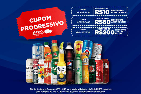 Cupom Progressivo Ambev 25 a 31/08
